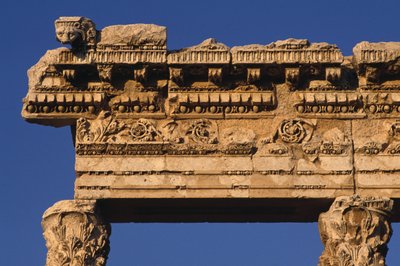 Entablature of a portico in the courtyard, Sanctuary of Jupiter Heliopolitanus, High Imperial Period by Roman Imperial Period
